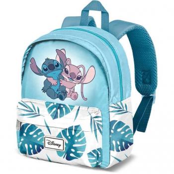 Mochila Angel & Stitch Disney 27x22x9cm - Producto Oficial - Especial Regalo Para Niños y Niñas - Marca Karactermania