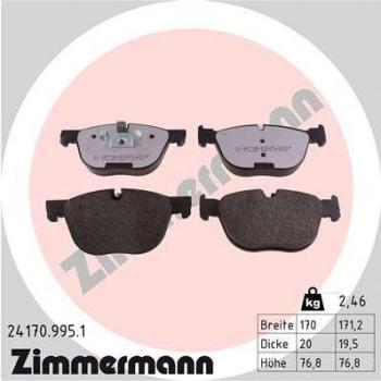 Pastillas de freno ZIMMERMANN 24170.995.1