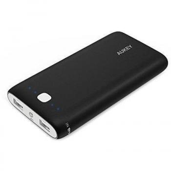 Aukey PB-N15-YYES-N - Batería externa de 20000 mAh, color negro