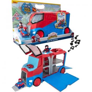Spidey Camión Transporter con 2 vehículos Spiderman