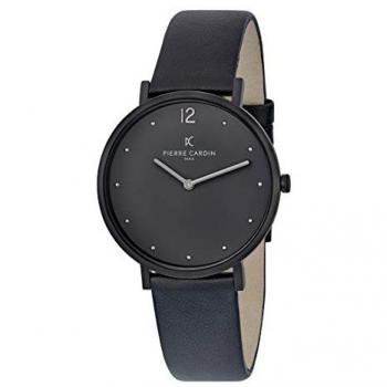 Pierre Cardin Elegant Black Leather Quartz Watch for Women - Model CBV.1021