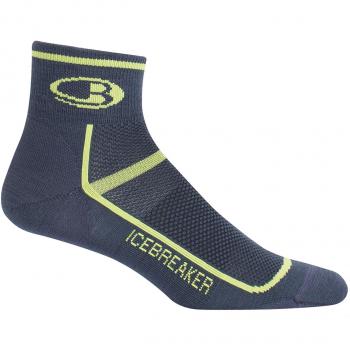 Icebreaker Mens Multisport Ultra Light Mini Calcetines, Hombre, Oil/Citron, L