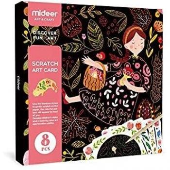 Andreu Toys- Scratch Art Card Gomas de borrar, Color
