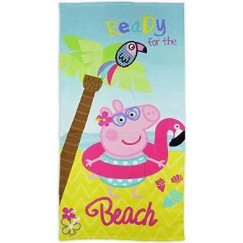 Tilte Change to:Peppa Pig Toalla de Playa para niños de Microfibra 70x140 cm