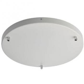 Rosón Multicavo de Hierro Lacado Blanco con 3 Luces y Diámetro de 40 cm
