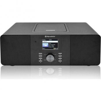 Roadstar IR-540D+BT/BK Microcadena con Radio Internet Wi-Fi, DAB+/FM, Reproductor CD-MP3, Bluetooth, USB para Carga Rápida, Entrada AUX IN, Mando a