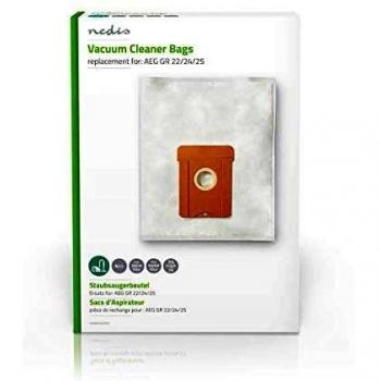 NEDIS Bolsa de la aspiradora Bolsa de la aspiradora | Número de Bolsas de Polvo: 4 | Sintético | AEG GR 22/24/25 | Blanco Blanco