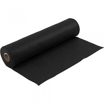 Fieltro Sintético Negro 45 cm, Grosor 1,5 mm, Peso 180-200 g, Rollo de 5 m