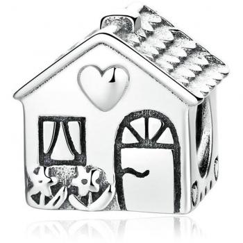 Familia Charm cuentas plata de ley 925 familia casa hogar encanto Compatible con colgantes pulsera