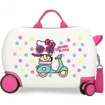 Maleta infantil 2 ruedas multidireccionales Hello Kitty Girl Gang Rígida con capacidad de 24,6L