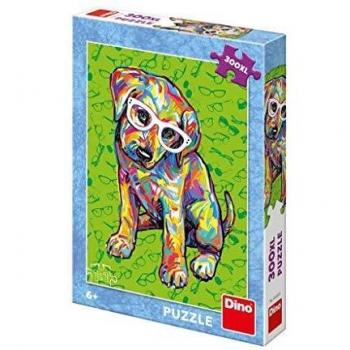 Puzzle Dino Cachorro con Gafas XXL de 300 Piezas - Puzzles Temáticos de Animales