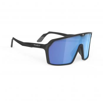 Rudy Project Spinshield Sunglasses - Matte Black Frame with Multilaser Blue Lenses