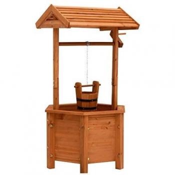 Wishing Well Planter 40x40x84 cm Firwood
