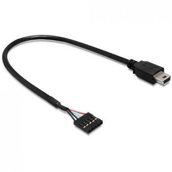 Cable USB 2.0 Mini-B Macho a Pinheader Femenino de 5 Pines - 30 cm