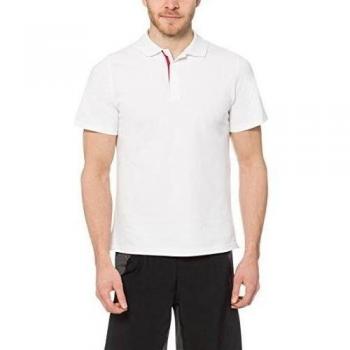 Ultrasport Tennispoloshirt Auckland - Ropa, Color Blanco/Rojo, Talla S
