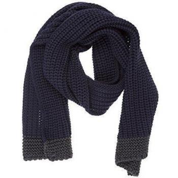 Armani Jeans bufanda de hombre en lana nuevo blu