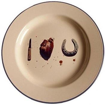 Plato de metal esmaltado «Toiletpaper» diámetro 26 cm – I Love You