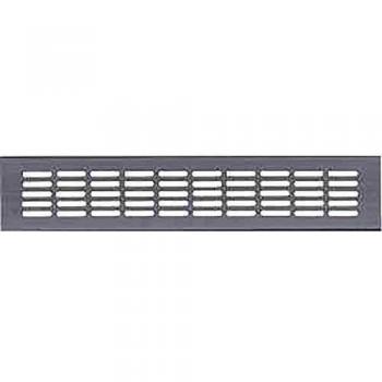 Rejilla de Ventilación de Aluminio 150x500 mm, F1 Ranurado 30x5 mm, Grosor 1.7 mm