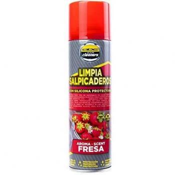 ABC CAR CLEANERS MOT60003 Spray Limpia Salpicaderos Aroma Fresa con Silicona Protectora, 250 ml, Rojo