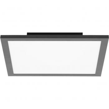 Lámpara de techo LED 'Lamin' moderna, negro, 30 cm, aluminio, CCT, control remoto
