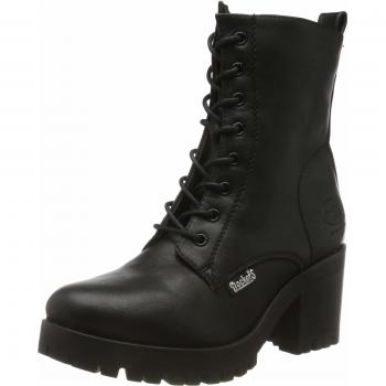 Botines Dockers by Gerli VILANO negros con cordones y tacón bloque para dama - Talla 38