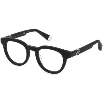 Gafas de Vista Philipp Plein VPP024M para Hombre, color Matt/Sandblasted Black, tamaño 49