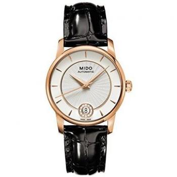 MIDO Baroncelli Big M0072073603600 - Reloj de Mujer automático, Correa de Piel Color Negro