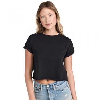 We The Free Women's Perfect Black Tee - Size Large