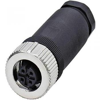 Conector circular hembra M12 de 5 vías, montaje aéreo, IP67, Phoenix Contact
