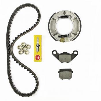 tntmo 100100 A Kit revisión origen completo Roma 2T 10P GY6 50 cc correa/almohadilla/piedras/vela