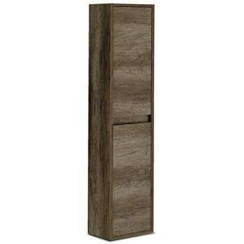 Columna de Baño Suspendido 2 Puertas, Mueble Lavabo, Modelo Dakota, Acabado en Color Nordik, Medidas: 30 cm