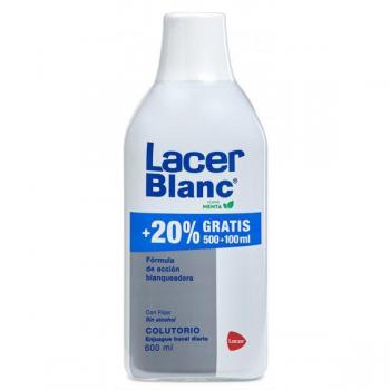 LacerBlanc Colutorio Menta 500ml + 100ml Enjuague Bucal Blanqueador