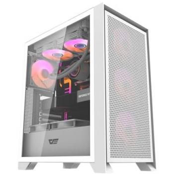 Caja Gaming Darkflash DRX70 Mesh Blanca - Media Torre ATX con 4 Ventiladores ARGB