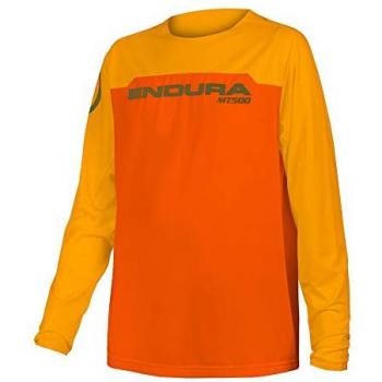 Maillot Endura Burner MT500 Limited Edition manga larga naranja infantil - S