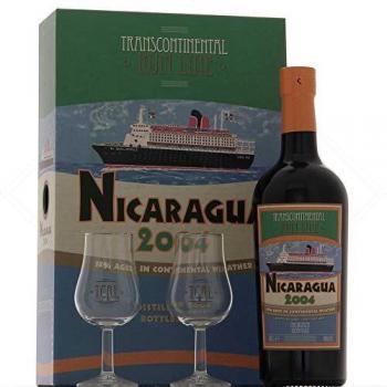 Transcontinental Rum Line Transcontinental Rum Line NICARAGUA 2004 43% Vol. 0,7l in Giftbox with 2 glasses - 700 ml