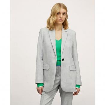 Blazer de mujer de botonadura simple en color liso