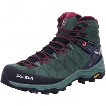 Zapatillas Salewa WS Alp Trainer 2 Mid Gtx para Mujer - Estabilidad Garantizada, Tecnología Moderna, Materiales de Alta Calidad, Color Verde, Talla 39