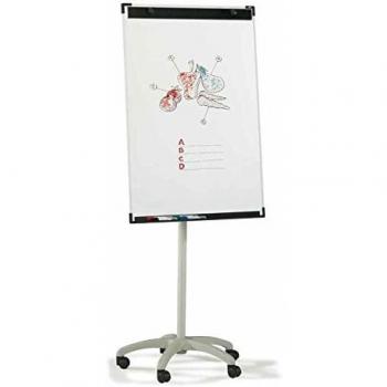 Pizarra blanca de caballete melaminada Faibo 70x105cm