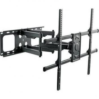 Soporte de pared para TV Schwaiger MOTION 8, 90, giratorio y ajustable, hasta 75 kg, color negro