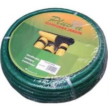 Kit de Manguera de Riego Pluvia Verde Musgo 15x15 m con Accesorios
