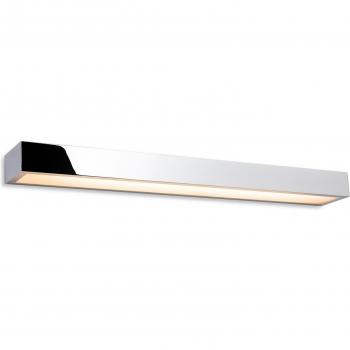 Aplique de baño Zulu Chrome con difusor cristal opal 1 bombilla 4,7cm IP44