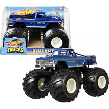 Vehículo de Juguete Hot Wheels Monster Trucks Escala 1:24 Bigfoot Die-Cast