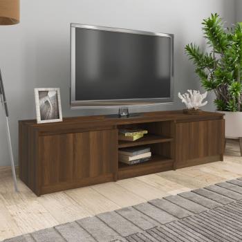 Mueble de TV madera contrachapada 140x40x35,5 cm marrón roble
