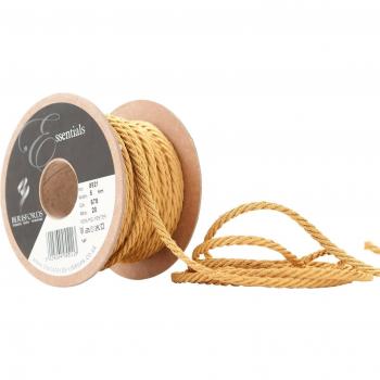 Cordón entrelazado Berisfords de 5 mm x 20 m, color dorado miel