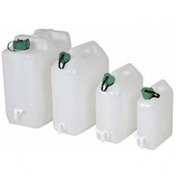 MyGarden 010987 Bid&Oacuten Agua con Grifo 35 litros, Deportes y Aire Libre, Blanco y Verde, 45x35x22 cm