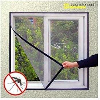 Hasëndad IG107453 Mosquitera para Ventana, Negro, 100 x 120 cm