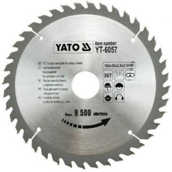 YATO YT-6057 - TCT hoja de madera 160x36x30mm