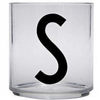 Design Letters Vaso para beber personal para bebés y niños en tritan - S - Sin BPA, Sin BPS y Sin EA, disponible de la A-Z, los accesorios se venden por separado, apto para lavavajillas, 62 g, 175 ml