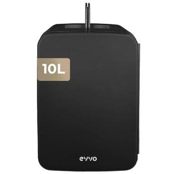 Nevera Portátil Compacta EVVO F10 de 10 L, Función Frío y Calor, Silenciosa para Hogar, Oficina y Coche
