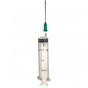 BIPEE 30ml Industrial Sterile Syringes with 18G x 1-1/2 Blunt Tip Fill Dispensing Needle and Plastic Cover